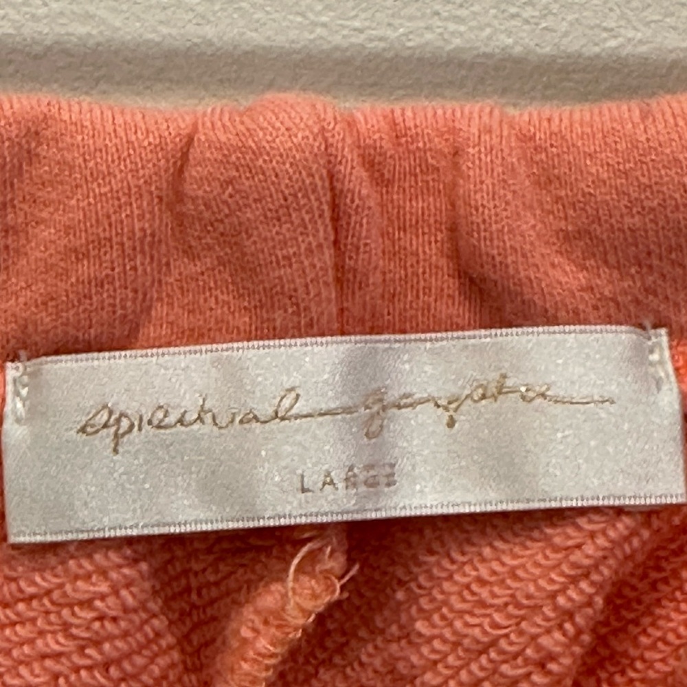 Spiritual Gangster Luna Gratitude Sweatpants Jogger Peach Pink Flamingo Large - Picture 3 of 7